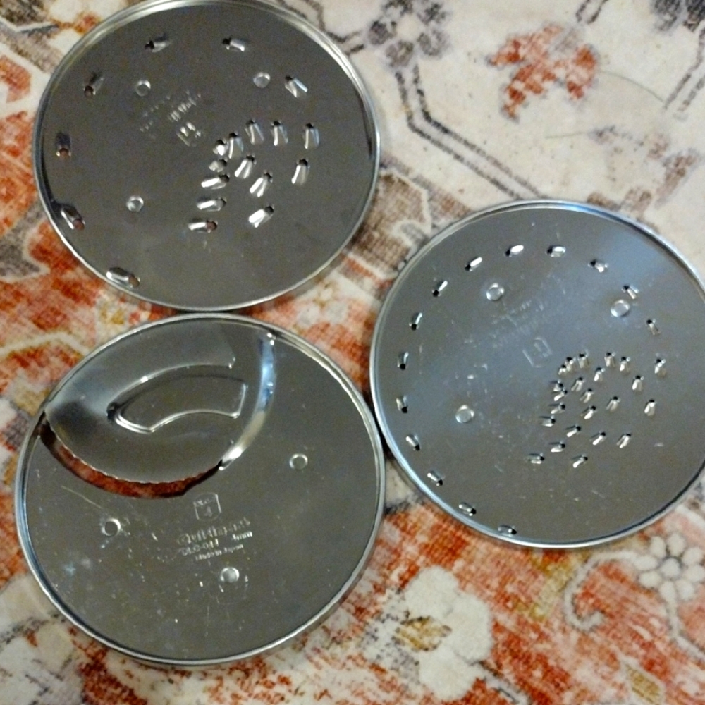 Stainless Steel Grater Discs Set Of 3